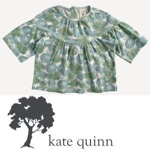 Kate Quinn Sage Anemone Long Sleeve Tunic, Size 3T